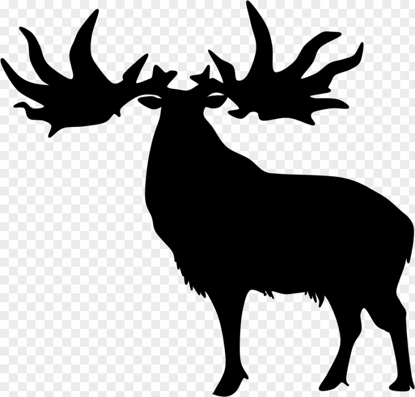 Deer Head Reindeer Elk Silhouette Antler PNG