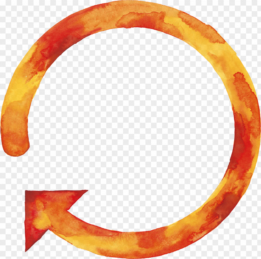 Orange Arrow Icon PNG