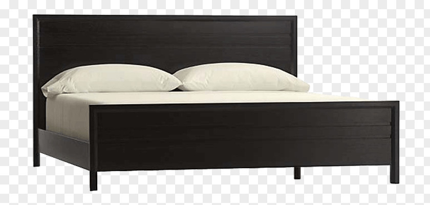 Wood Bed Bedside Tables Frame Headboard Box-spring Mattress PNG
