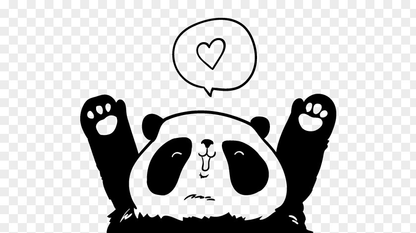 Bear Giant Panda Drawing Falling In Love PNG