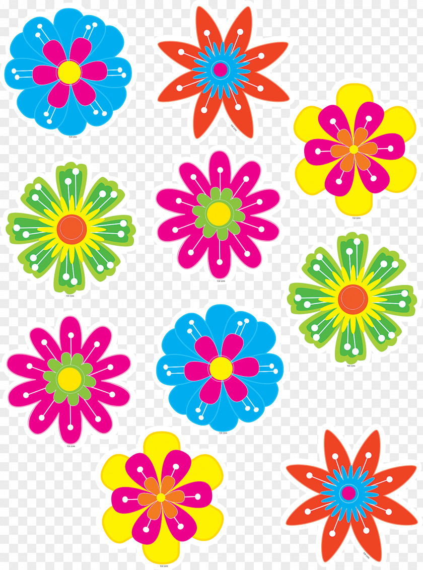 Fun Lovely Flower Sticker Clip Art PNG