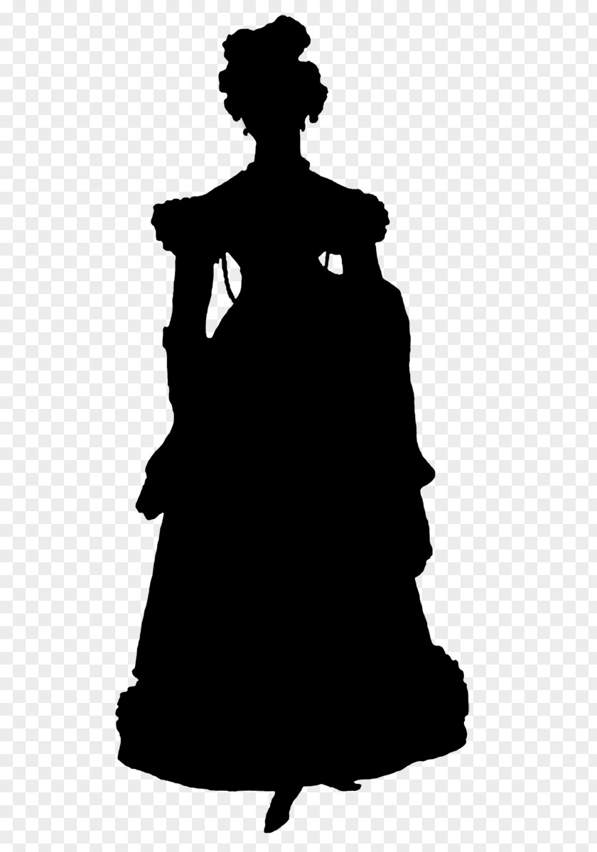 Silhouette Wiki Dress Black & White M Shadow Play PNG