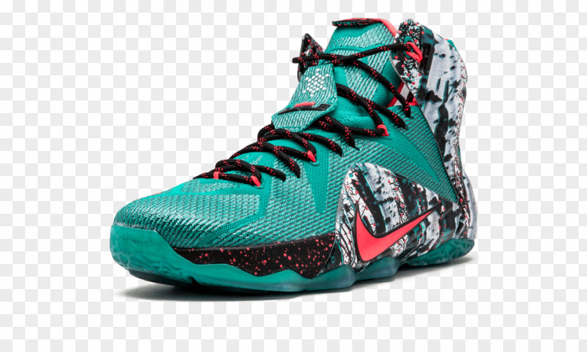 Emerald Green/Hyper Punch-dark EmeraldSynthetic10 SportswearNike Sports Shoes Men's Nike Lebron 12 Xmas Akron Birch Basketball PNG