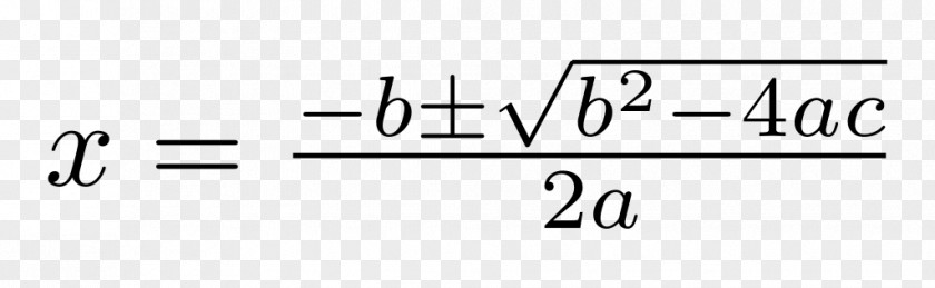 Equation Number Algebra Quadratic Formula PNG