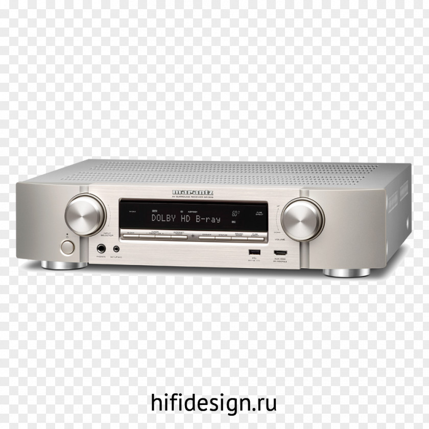 Hi-fi Marantz NR1509 AV Receiver Audio Power Amplifier Home Theater Systems PNG