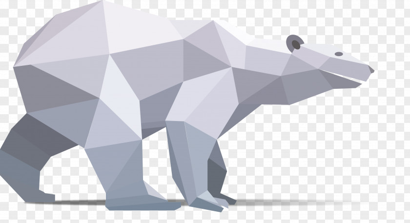 Polar Bear Baby Vector Graphics Illustration PNG