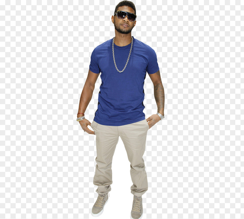 T-shirt Shoulder Sleeve Celebrity Cutouts Usher Life Size Cutout Jeans PNG