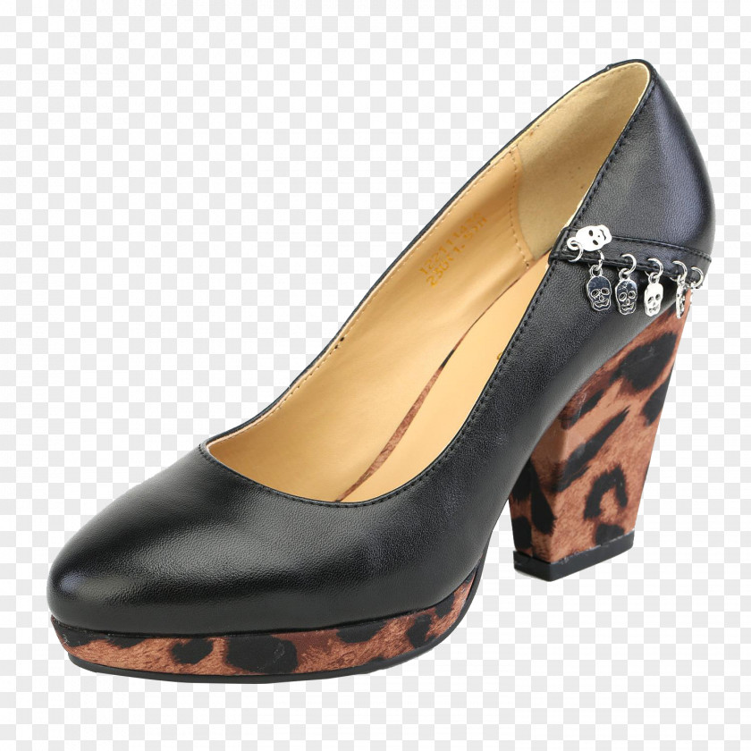 Commuter Black Panther Heels High-heeled Footwear Shoe Fashion PNG