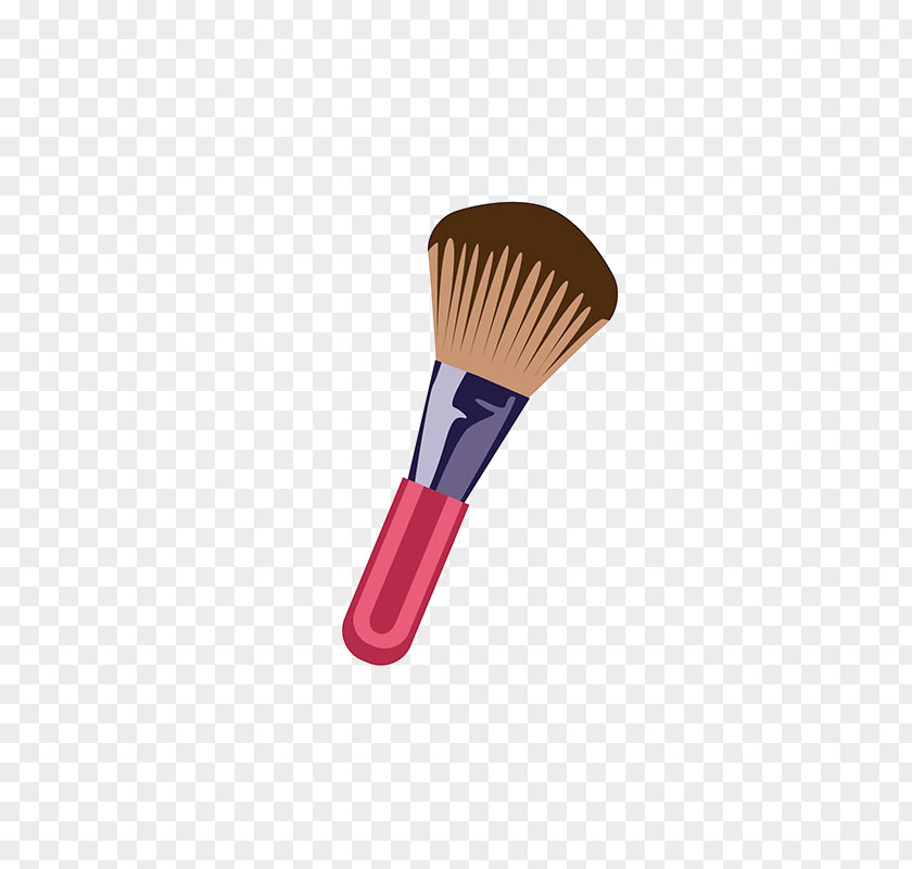 Free Red Makeup Brush To Pull Material Make-up PNG