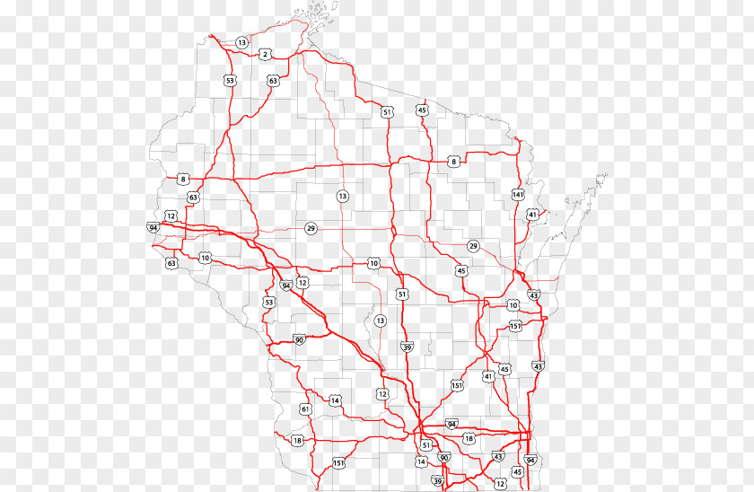 Map Wisconsin State Cartographer's Office PNG