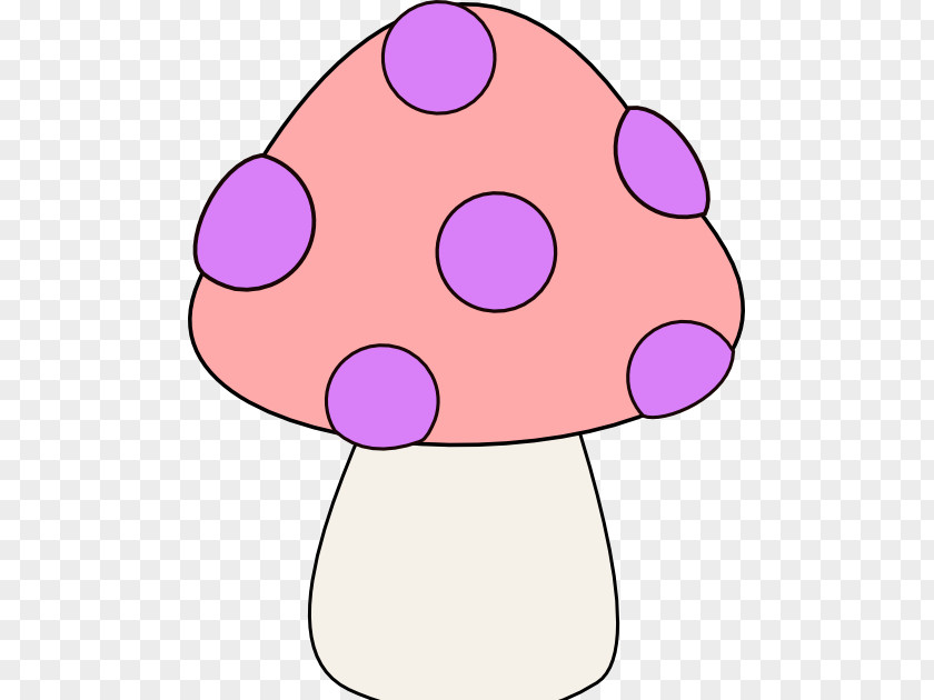 Mushroom Design Snout Hat Pink M Clip Art PNG