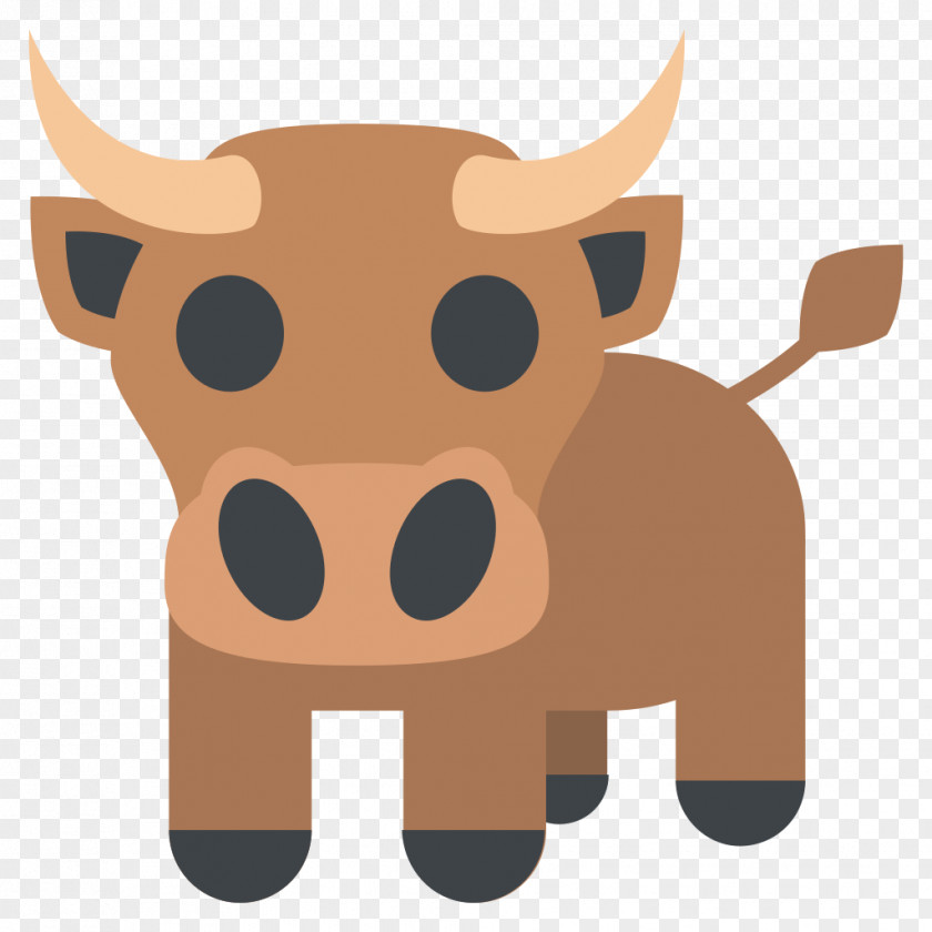 Ox Cattle Emoji T-shirt SMS PNG