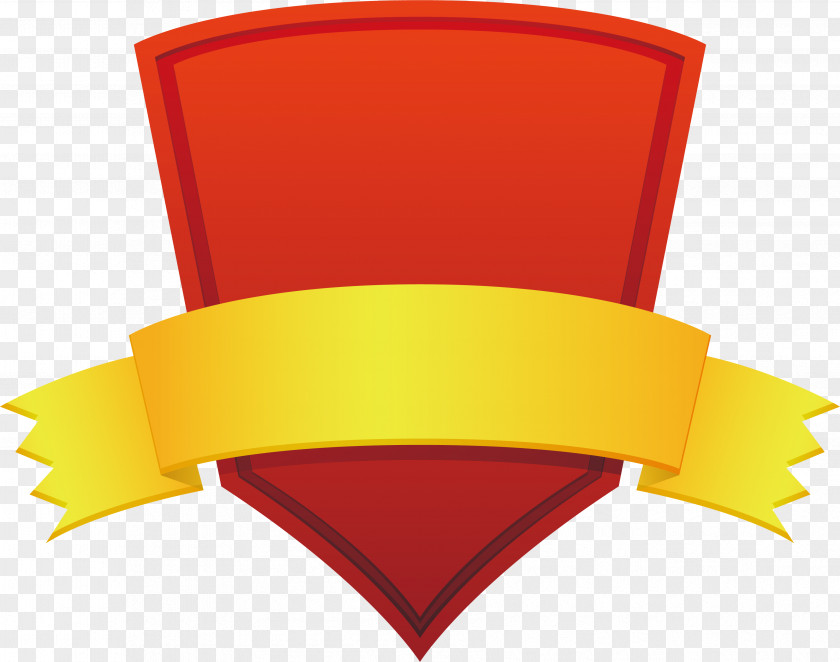 Red Shield Title Box PNG