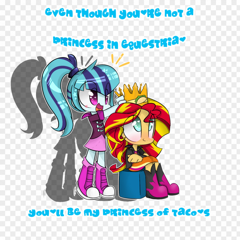 Taco Tuesday Pony Sunset Shimmer Pinkie Pie Trixie PNG
