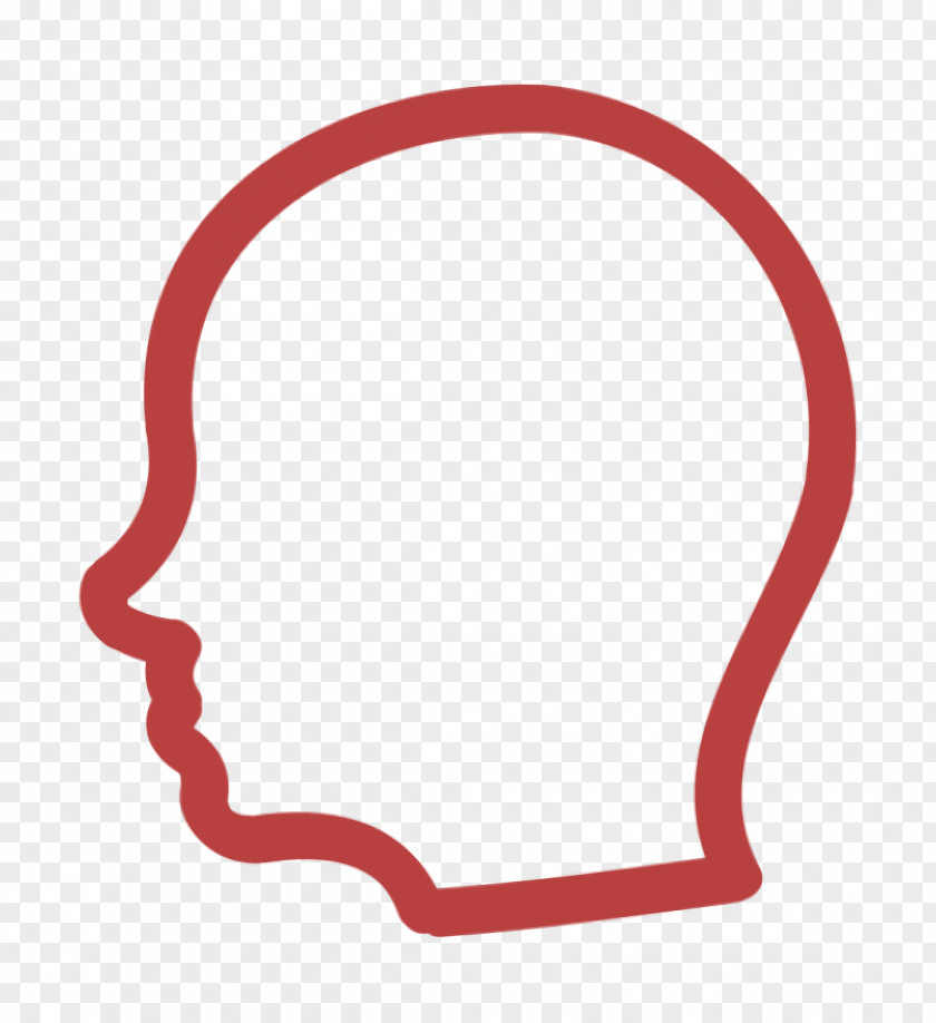 User Head Side Hand Drawn Outline Icon People PNG