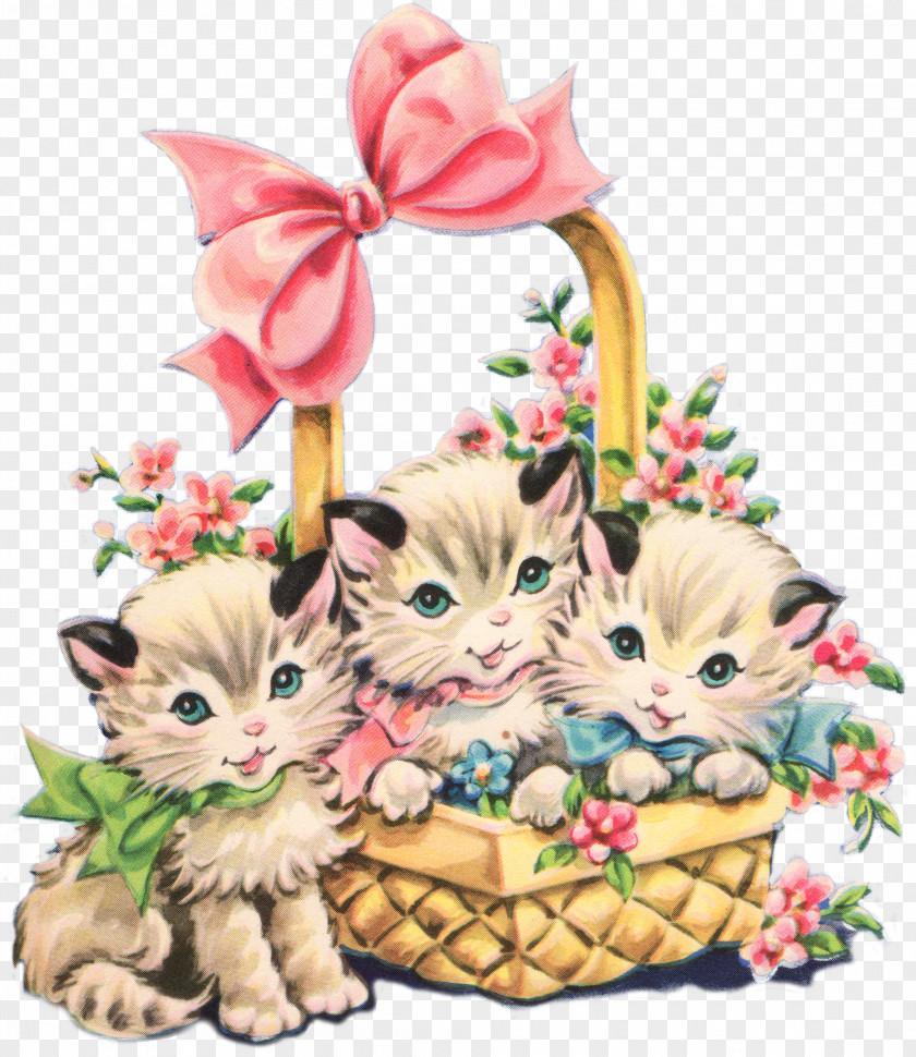 Hamper Whiskers Cat Kitten Small To Medium-sized Cats Clip Art Gift Basket PNG