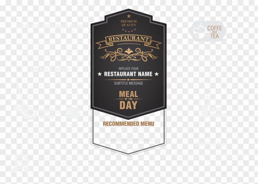 Menu Design Of Grey Dining Room Brand Logo Font PNG