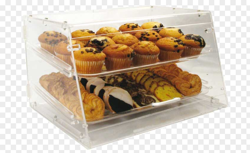 Cafe Counter Bakery Display Case Muffin Poly Countertop PNG