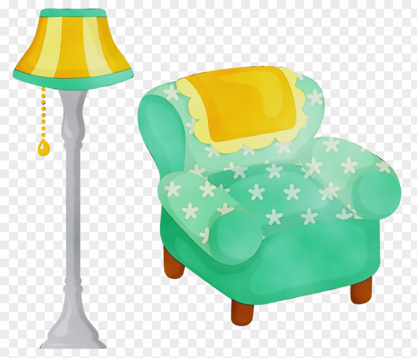 Chair Plastic Green Table PNG