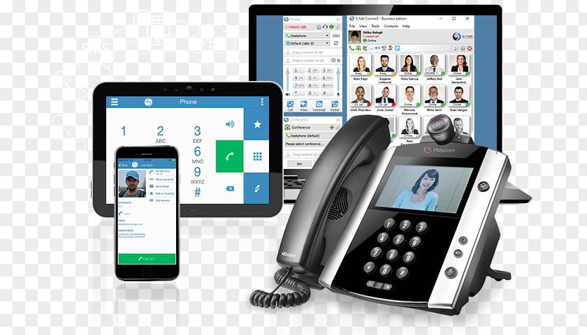 Ip Pbx VoIP Phone Polycom 2200-44600-019 Desktop With HD Voice Telephone Over IP PNG