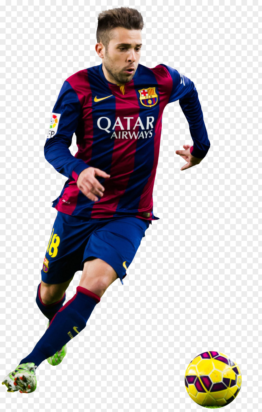 Jordi Alba FC Barcelona Football Player Spain PNG