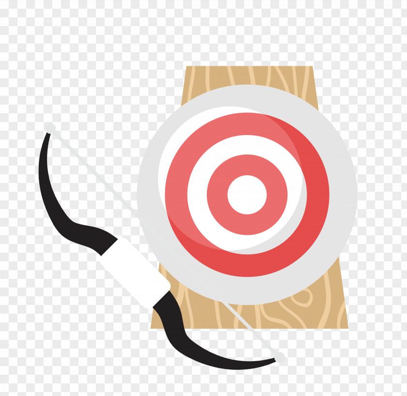Vector Bow And Arrow Bull's-eye Material Grey Shooting Target Clip Art PNG