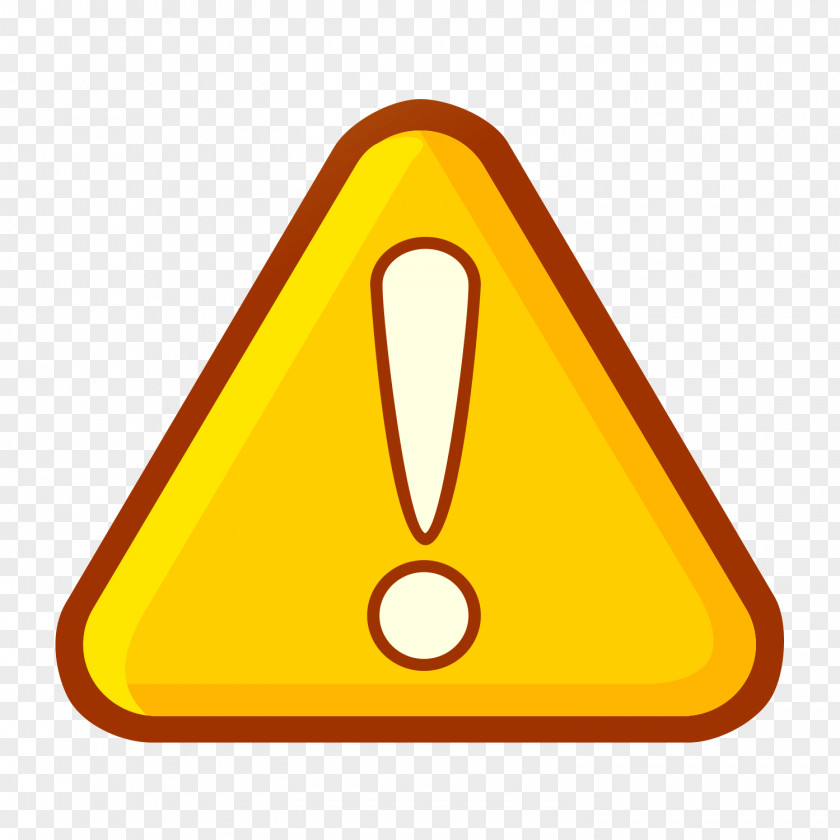 Yellow Warning Sign Download Icon PNG