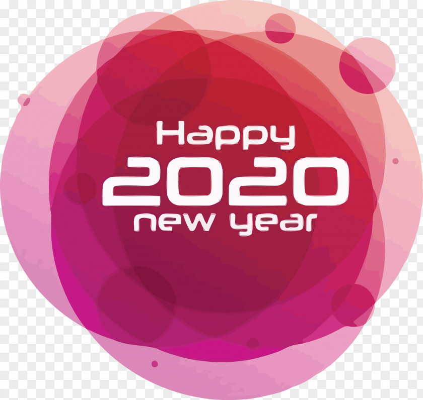 Material Property Logo Happy New Year 2020 Years PNG