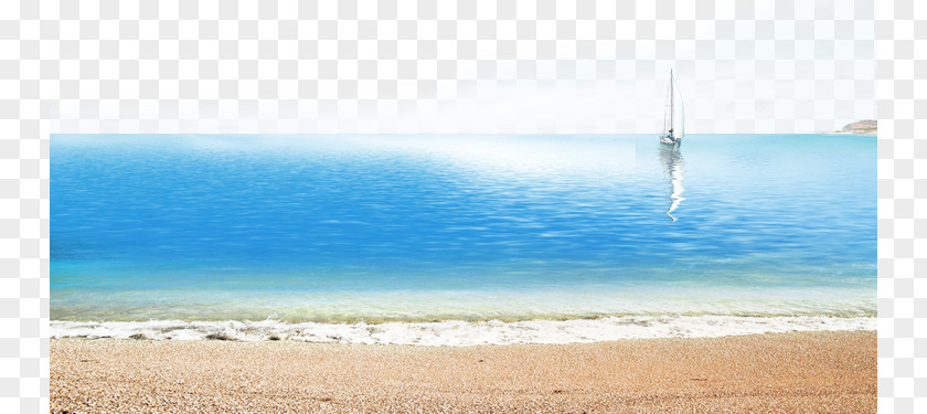 Sea Beach Background Energy Sky Water Vacation PNG