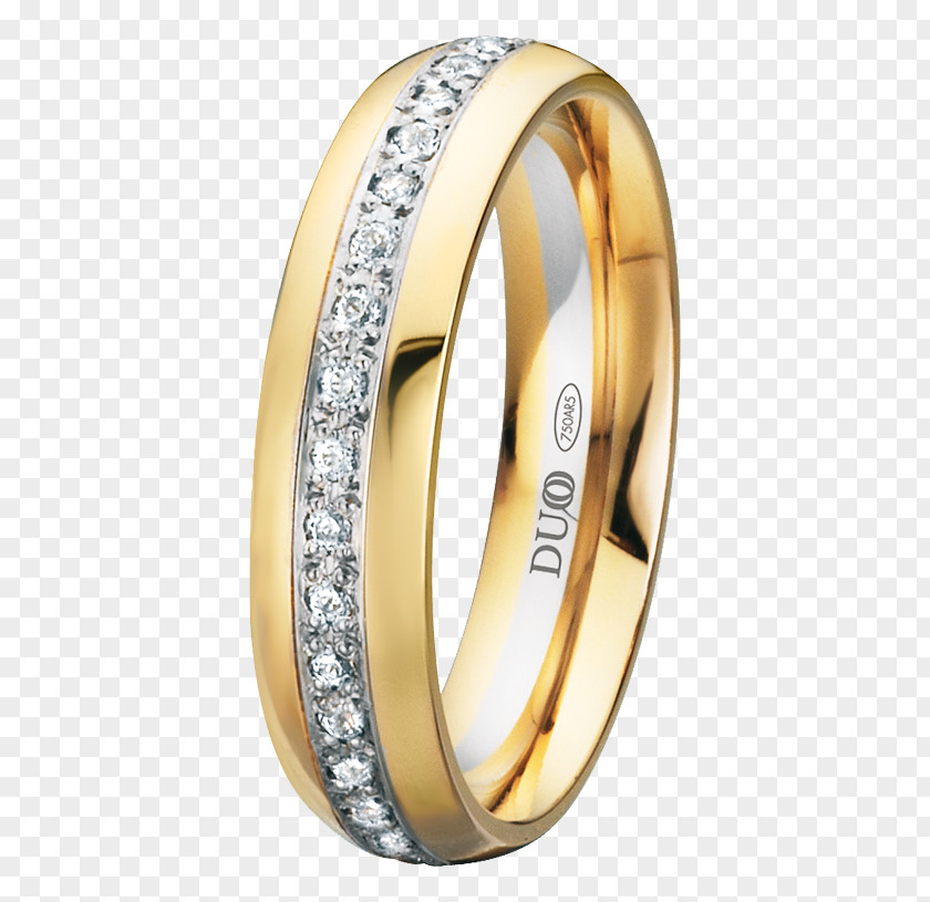 50 Diamond Wedding Ring Gold Białe Złoto PNG