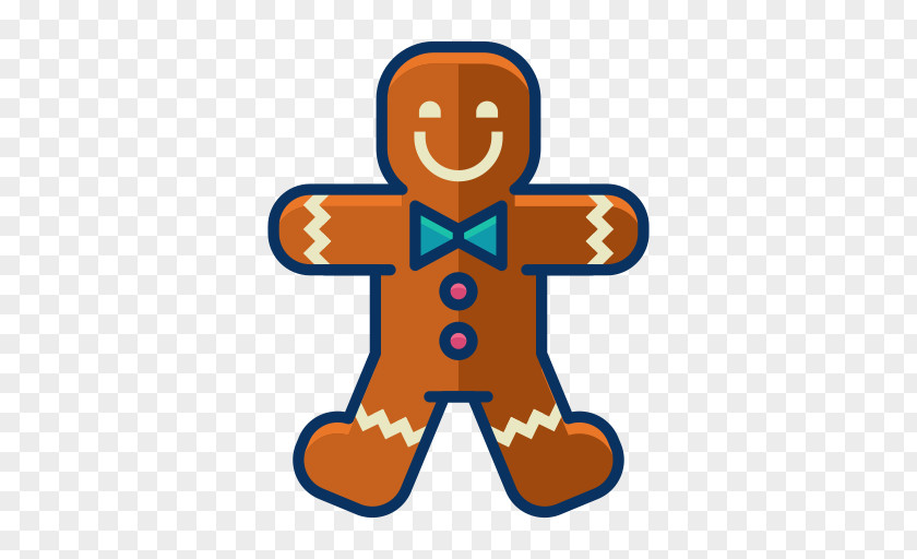 Christmas Ginger Snap Gingerbread Man Clip Art PNG
