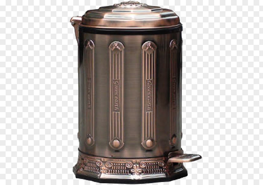 European-style Double-deck Trash Can Waste Container Pedaal PNG