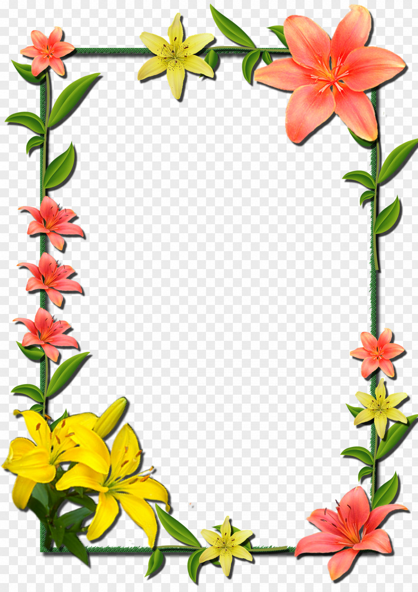Flower Frame Borders And Frames Picture Clip Art PNG