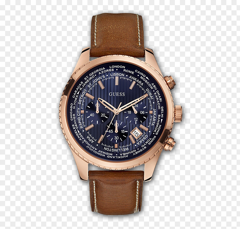 Pursuit Chronograph Watch Strap Jewellery Guess PNG