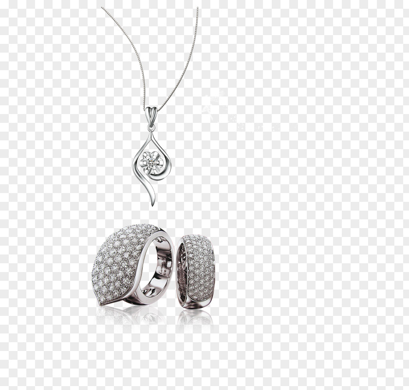 Diamond Necklace Locket Designer PNG