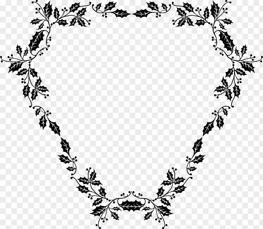 Floral Frame Monochrome Black And White Photography PNG