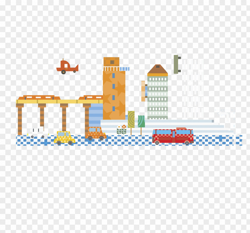 Gulf City Painting Illustration PNG