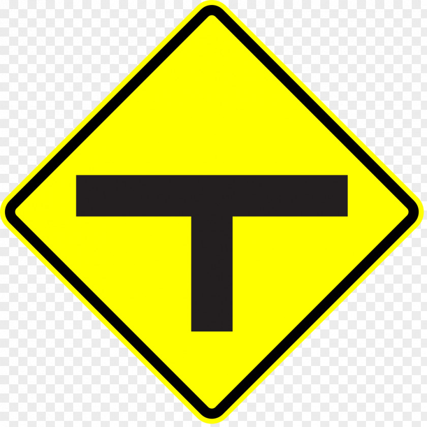 Panama Three-way Junction Traffic Sign Intersection Warning Road PNG