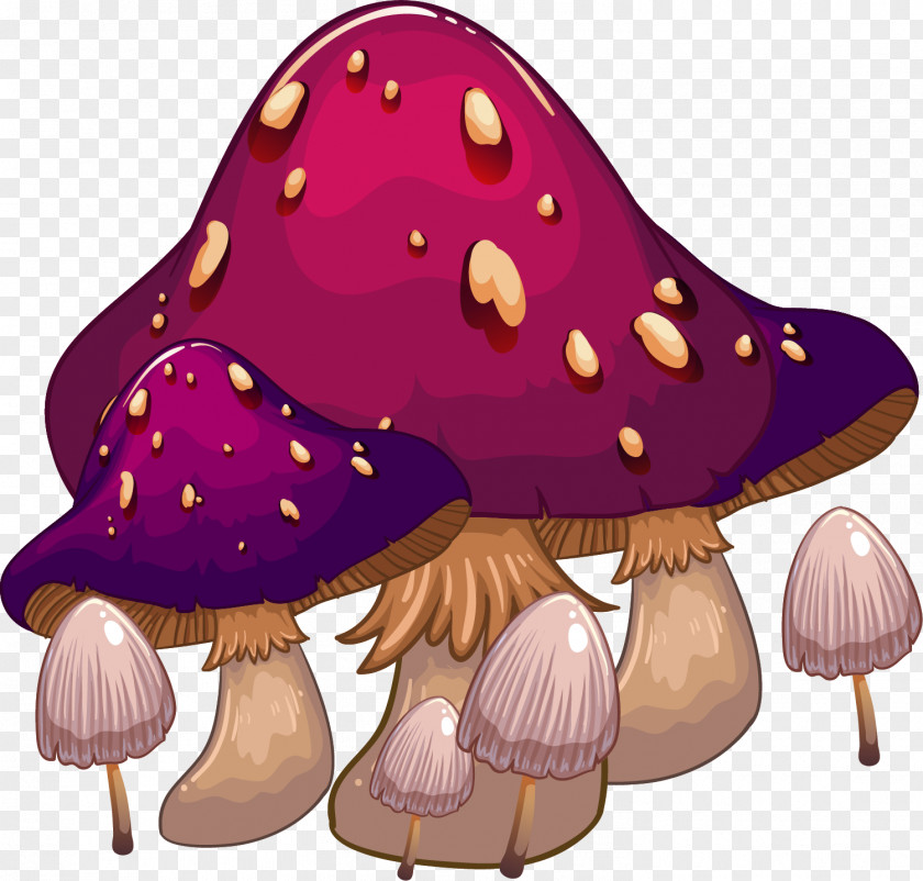 Purple Cartoon Mushrooms Mushroom Royalty-free Illustration PNG