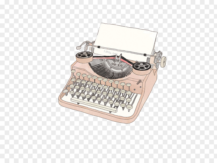 Typewriter Paper Drawing PNG