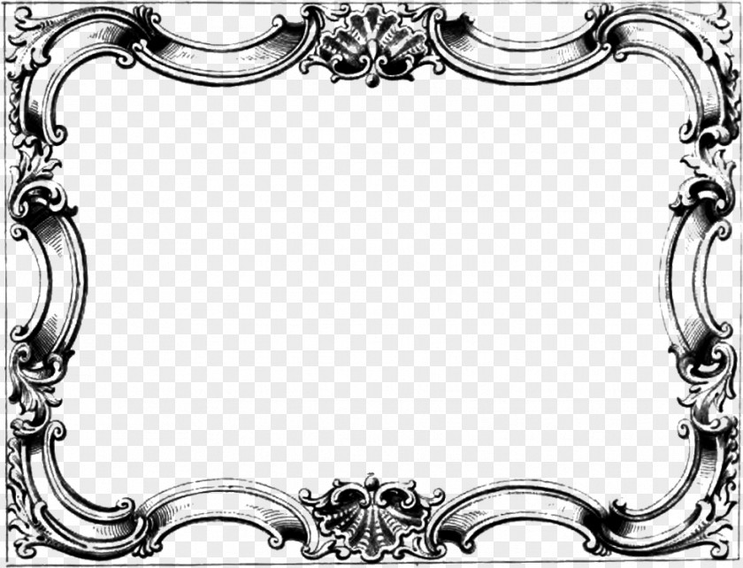 Vintage Rectangle Frame With Border PNG clipart PNG