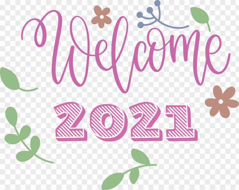 2021 Welcome New Year Happy PNG