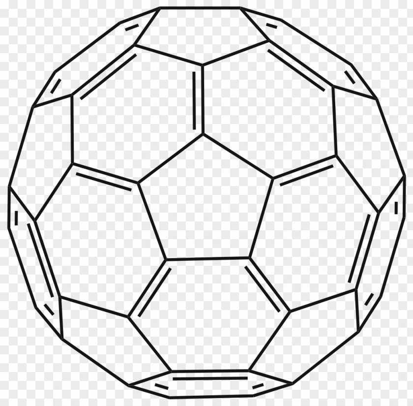 Blue Hexagon Shape Shapes Drawn Buckminsterfullerene Chemistry Electron Acceptor Carbon PNG