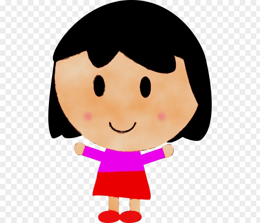 Gesture Child Cartoon Clip Art Pink Cheek Happy PNG