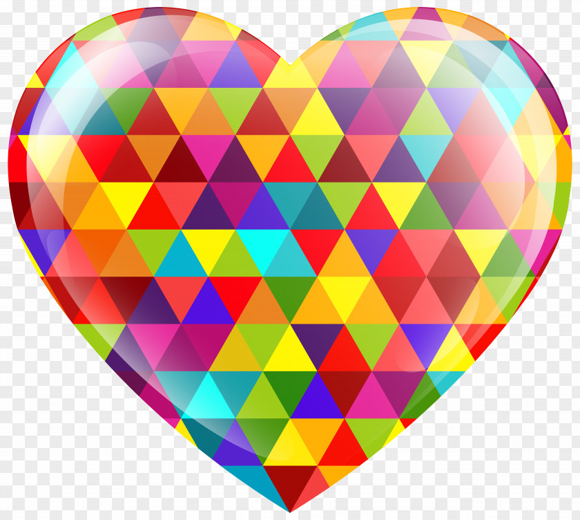 Multicolor Heart Clip Art Image Telegram PNG