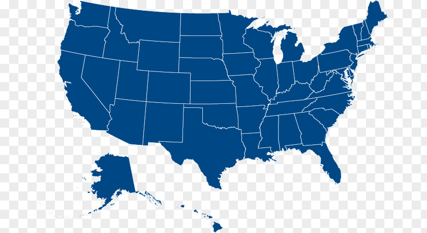 Drop Down Box United States Vector Map PNG
