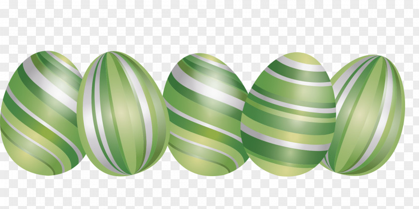 Olive Green Stripes Easter Egg PNG