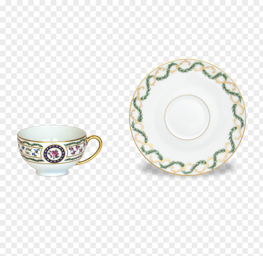 Chinese Tea Tableware Saucer Coffee Cup Mug Porcelain PNG