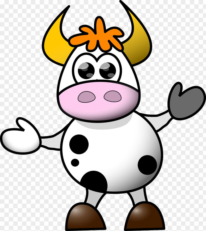 Cow Cattle Cartoon Clip Art PNG
