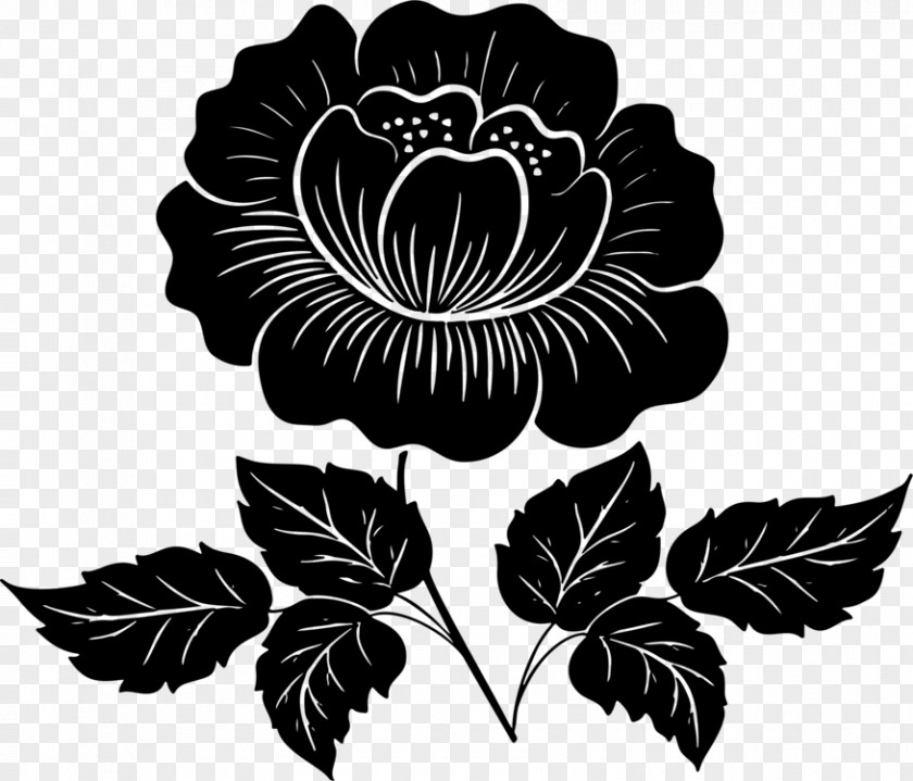 Rose Silhouette File Floral Design Clip Art Flower PNG